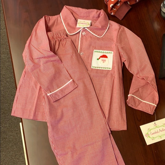 smocked christmas pajamas